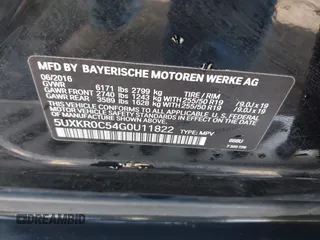 2016 BMW X5 xDrive35i with VIN 5UXKR0C54G0U11822, listed as a IAAI auction lot 41909821 with 149,460 mi miles. Bid and sale history available at carsss.com. Image 9.