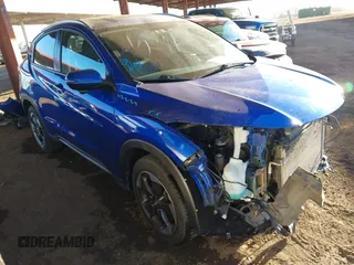 2018 Honda HR-V EX-L Navi with VIN 3CZRU6H70JM702098, listed as a IAAI auction lot 41397486 with 102,020 mi miles. Bid and sale history available at carsss.com. Image 1.