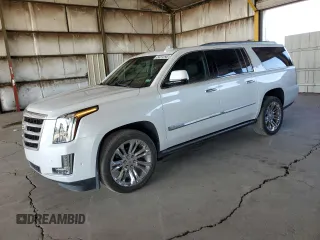 2019 Cadillac Escalade ESV Premium Luxury z VIN 1GYS4JKJ7KR382142, wystawiony jako Copart lot #52585624 z przebiegiem 41 199 mil mil oraz Czysty tytuł • Clean title. Historia ofert i sprzedaży dostępna na DreamBid. Obrazek 1.