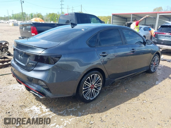 2022 Kia Forte GT with VIN 3KPF44AC4NE424181, listed as a IAAI auction lot 41857816 with 52,832 mi miles. Bid and sale history available at carsss.com. Image 4.