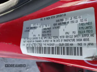 2011 Mazda 2 Touring с VIN JM1DE1HZ7B0107688, выставлен на аукционе IAAI как лот 42323980 с пробегом 123 289 миль миль и . История ставок и продаж доступна на DreamBid. Изображение 9.