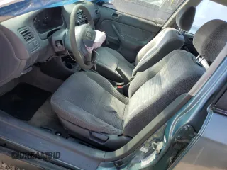 2000 Honda Civic VP with VIN 2HGEJ6612YH566224, listed as a Copart auction lot 74302284 with 197,203 mi miles and Salvage Title. Bid and sale history available at carsss.com. Image 7.