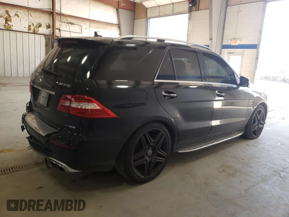 2013 Mercedes-Benz M ML 63 AMG with VIN 4JGDA7EB0DA214628, listed as a Copart auction lot 46523665 with 100,158 mi miles and Salvage Title. Bid and sale history available at carsss.com. Image 3.