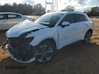 2019 Audi Q3 S line Premium Plus with VIN WA1EECF38K1079970, listed as a Copart auction lot 86531604 with 67,670 mi miles and Salvage Title. Bid and sale history available at carsss.com. Image 1.