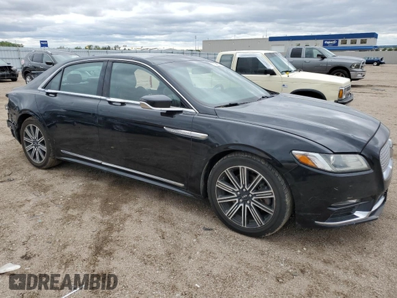 2018 Lincoln Continental Reserve with VIN 1LN6L9NP2J5601115, listed as a Copart auction lot 57074235 with 104,696 mi miles and Salvage title. Bid and sale history available at DreamBid. Image 4.