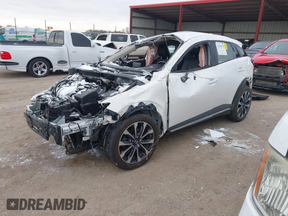 2019 Mazda CX-3 Grand Touring with VIN JM1DKFD7XK0412371, listed as a IAAI auction lot 41218170 with 1 mi miles. Bid and sale history available at carsss.com. Image 18.