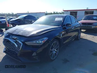 2019 Genesis G70 2.0T Sport with VIN KMTG24LA4KU016333, listed as a IAAI auction lot 41536018 with 70,587 mi miles. Bid and sale history available at carsss.com. Image 12.