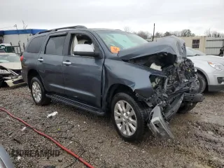 2008 Toyota Sequoia Platinum with VIN 5TDBY67AX8S022387, listed as a Copart auction lot 39725884 with 0 mi miles and Salvage Title. Bid and sale history available at carsss.com. Image 4.
