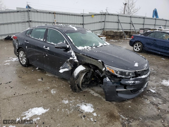 2017 Kia Optima EX with VIN 5XXGU4L34HG149747, listed as a Copart auction lot 44791345 with 48,062 mi miles and Salvage Title. Bid and sale history available at carsss.com. Image 4.