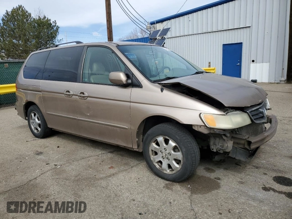 2003 Honda Odyssey EX-L with VIN 5FNRL18933B020997, listed as a Copart auction lot 49858395 with 264,091 mi miles and Salvage Title. Bid and sale history available at DreamBid. Image 4.