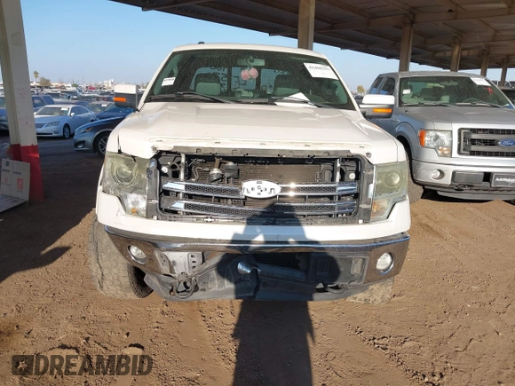 2013 Ford F-150 XL with VIN 1FTFW1ET0DFC58121, listed as a IAAI auction lot 41468151 with 132,219 mi miles. Bid and sale history available at carsss.com. Image 12.