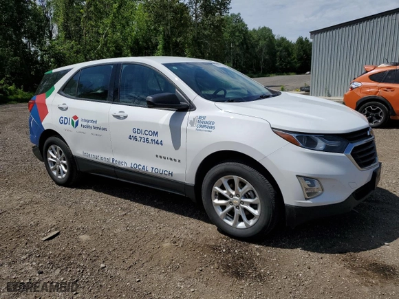 2019 Chevrolet Equinox LS with VIN 2GNAXSEV0K6121192, listed as a Copart auction lot 60967374 with 125,337 mi miles and Salvage Title. Bid and sale history available at carsss.com. Image 4.