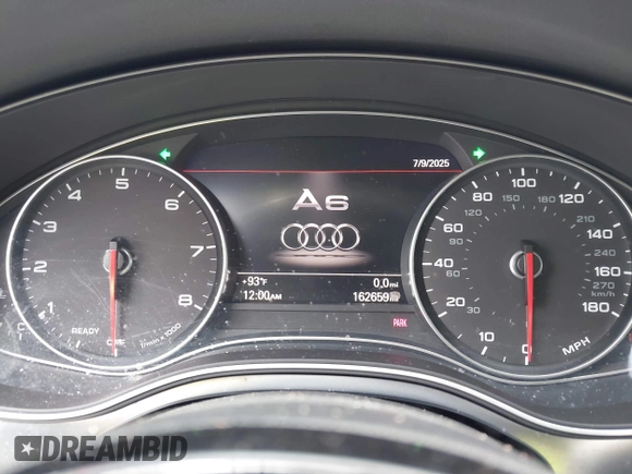 2016 Audi A6 Premium Plus with VIN WAUGFAFCXGN014941, listed as a IAAI auction lot 42566044 with 162,659 mi miles and . Bid and sale history available at DreamBid. Image 7.