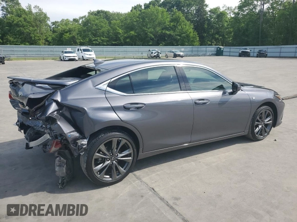 2021 Lexus ES 350 F Sport with VIN 58AGZ1B17MU097619, listed as a Copart auction lot 53339995 with 24,989 mi miles and Salvage title. Bid and sale history available at DreamBid. Image 3.