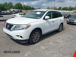 2013 Nissan Pathfinder Platinum with VIN 5N1AR2MM6DC684149, listed as a IAAI auction lot 42288549 with 187,528 mi miles and . Bid and sale history available at DreamBid. Image 2.