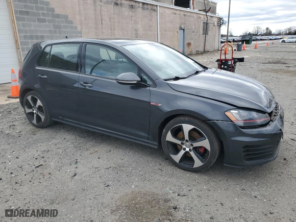 2015 Volkswagen Golf GTI Autobahn with VIN 3VW4T7AU7FM016878, listed as a Copart auction lot 47613715 with 124,009 mi miles and Salvage Title. Bid and sale history available at carsss.com. Image 4.