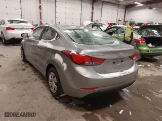 2016 Hyundai Elantra SE with VIN 5NPDH4AE6GH758014, listed as a IAAI auction lot 41381937 with 46,184 mi miles. Bid and sale history available at carsss.com. Image 3.