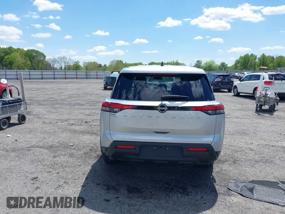 2023 Nissan Pathfinder S with VIN 5N1DR3AA0PC265134, listed as a IAAI auction lot 42006646 with 46,943 mi miles and . Bid and sale history available at DreamBid. Image 16.