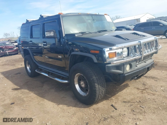 2005 Hummer H2 SUV with VIN 5GRGN23U05H128420, listed as a IAAI auction lot 41983395 with 194,925 mi miles. Bid and sale history available at carsss.com. Image 1.