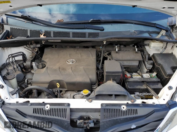 2013 Toyota Sienna LE AAS with VIN 5TDKK3DC6DS328311, listed as a Copart auction lot 80365703 with 81,873 mi miles and Salvage title. Bid and sale history available at DreamBid. Image 12.