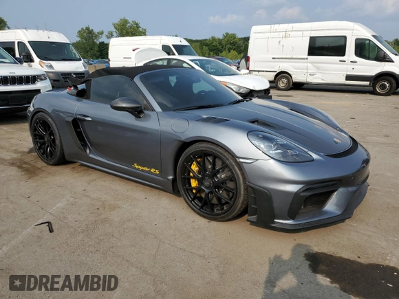 2024 Porsche 718 Spyder RS z VIN WP0CE2A8XRK240155, wystawiony jako Copart lot #67824394 z przebiegiem Nie podano mil oraz Szkoda całkowita • Salvage title. Historia ofert i sprzedaży dostępna na DreamBid. Obrazek 4.