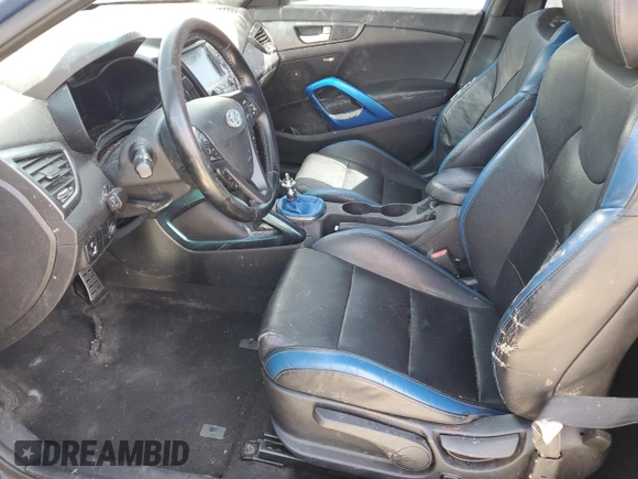 2016 Hyundai Veloster Turbo with VIN KMHTC6AE6GU250732, listed as a Copart auction lot 55528535 with Not provided miles and Clean title. Bid and sale history available at DreamBid. Image 7.