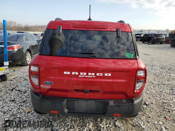 2021 Ford Bronco Sport Big Bend with VIN 3FMCR9B66MRA72752, listed as a Copart auction lot 52644885 with 16,816 mi miles and Salvage title. Bid and sale history available at DreamBid. Image 6.