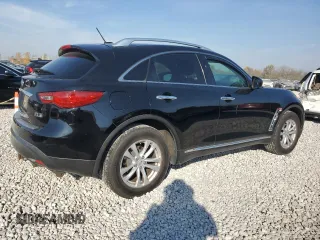 2012 Infiniti FX35 with VIN JN8AS1MW5CM156054, listed as a Copart auction lot 78185764 with 186,803 mi miles and Salvage Title. Bid and sale history available at carsss.com. Image 3.