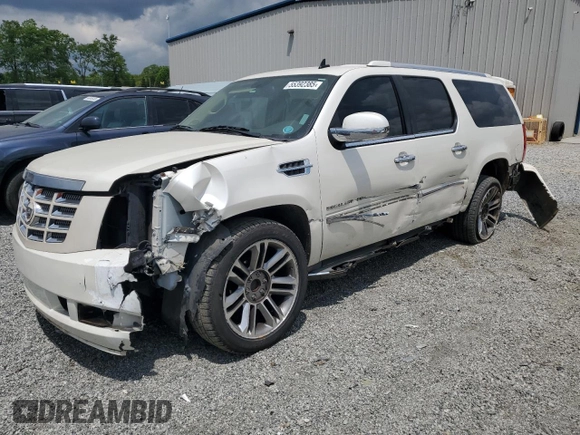 2012 Cadillac Escalade ESV Luxury with VIN 1GYS3HEF6CR134646, listed as a Copart auction lot 55392385 with 211,358 mi miles and Salvage title. Bid and sale history available at DreamBid. Image 1.
