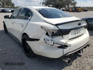 2017 Infiniti Q50 Signature Edition with VIN JN1EV7AP0HM737380, listed as a Copart auction lot 47157975 with 123,113 mi miles and Salvage Title. Bid and sale history available at DreamBid. Image 2.