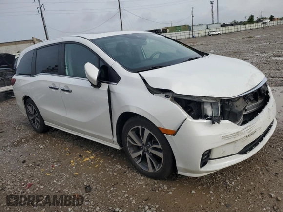 2023 Honda Odyssey Touring с VIN 5FNRL6H82PB004008, выставлен на аукционе Copart как лот 55772415 с пробегом 36 936 миль миль и Списание • Salvage title. История ставок и продаж доступна на DreamBid. Изображение 4.