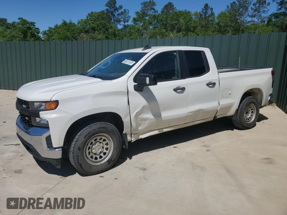 2020 Chevrolet Silverado 1500 Work Truck with VIN 1GCRWAEH6LZ334852, listed as a Copart auction lot 51980055 with 80,580 mi miles and Clean Title. Bid and sale history available at DreamBid. Image 1.