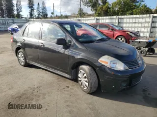 2010 Nissan Versa 1.6 with VIN 3N1CC1AP0AL366599, listed as a Copart auction lot 44592695 with 184,527 mi miles and Salvage Title. Bid and sale history available at carsss.com. Image 4.