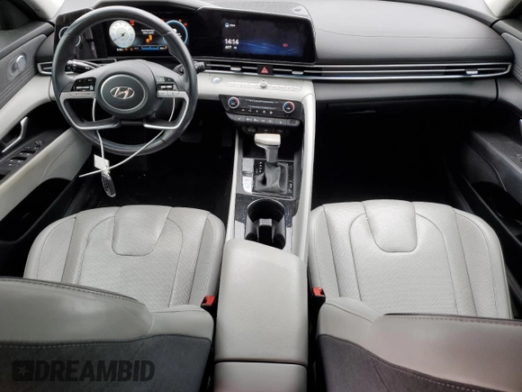 2021 Hyundai Elantra Limited with VIN 5NPLP4AG1MH029012, listed as a Copart auction lot 47179685 with 57,045 mi miles and Salvage Title. Bid and sale history available at DreamBid. Image 8.