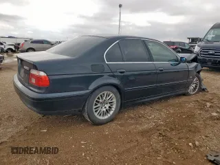2001 BMW 5 Series 530i z VIN WBADT63451CF13044, wystawiony jako Copart lot #59404495 z przebiegiem Nie podano mil oraz Szkoda całkowita • Salvage title. Historia ofert i sprzedaży dostępna na DreamBid. Obrazek 3.