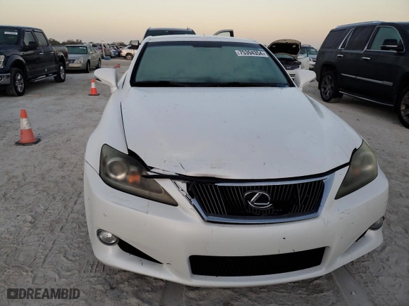 2015 Lexus IS 250C with VIN JTHFF2C23F2532839, listed as a Copart auction lot 75394354 with 0 miles and Salvage Title. Bid and sale history available at carsss.com. Image 5.