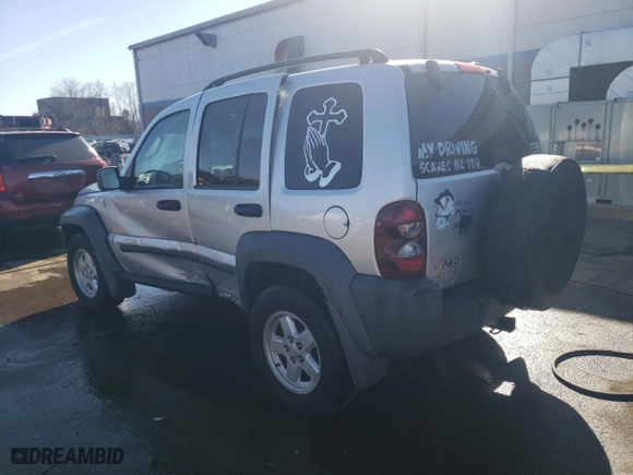 2006 Jeep Liberty Sport with VIN 1J4GL48K66W262852, listed as a Copart auction lot 49502075 with 144,314 mi miles and Salvage Title. Bid and sale history available at carsss.com. Image 2.