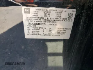 2013 GMC Terrain SLE with VIN 2GKALSEK2D6379733, listed as a Copart auction lot 61678475 with 128,641 mi miles and Salvage title. Bid and sale history available at DreamBid. Image 13.