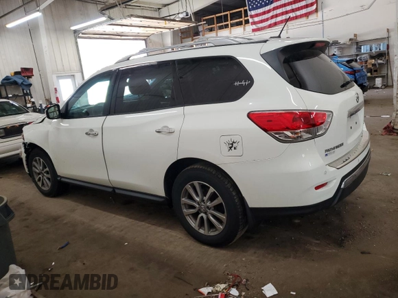 2015 Nissan Pathfinder SV z VIN 5N1AR2MM5FC695632, wystawiony jako Copart lot #53789225 z przebiegiem 145 391 mil mil oraz Szkoda całkowita • Salvage title. Historia ofert i sprzedaży dostępna na DreamBid. Obrazek 2.