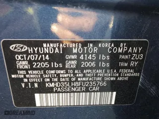 2015 Hyundai Elantra GT with VIN KMHD35LH8FU235766, listed as a Copart auction lot 70823764 with 153,655 mi miles and Salvage Title. Bid and sale history available at carsss.com. Image 13.