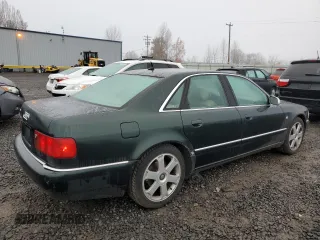 2002 Audi S8 with VIN WAUGU44D12N007629, listed as a Copart auction lot 84200554 with 156,384 mi miles and Clean Title. Bid and sale history available at DreamBid. Image 3.