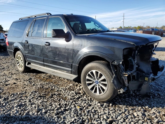 2015 Ford Expedition EL XLT with VIN 1FMJK1HT3FEF43935, listed as a Copart auction lot 41966785 with 254,852 mi miles and Salvage Title. Bid and sale history available at carsss.com. Image 4.