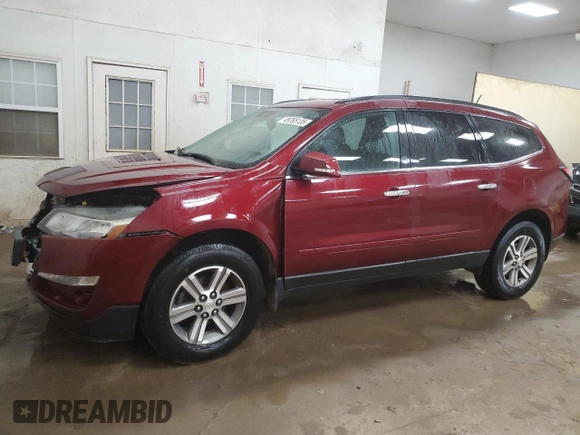 2016 Chevrolet Traverse LT with VIN 1GNKRGKD2GJ161436, listed as a Copart auction lot 49765135 with 133,228 mi miles and Clean Title. Bid and sale history available at DreamBid. Image 1.