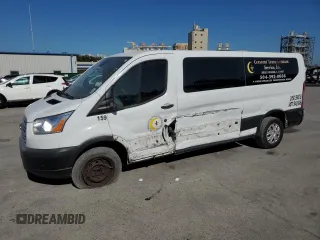 2019 Ford Transit Passenger XL with VIN 1FBZX2ZM5KKB53893, listed as a Copart auction lot 76697814 with 202,429 mi miles and Salvage Title. Bid and sale history available at carsss.com. Image 1.