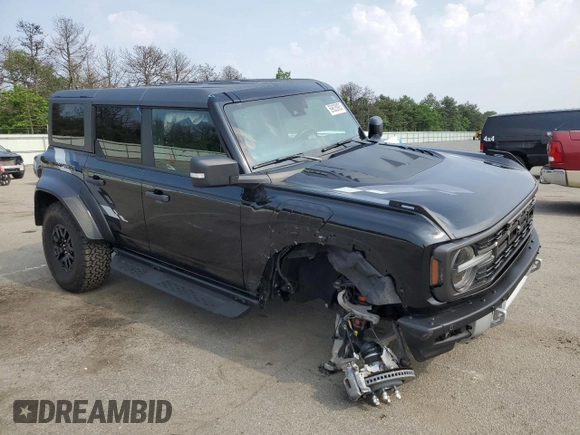 2023 Ford Bronco Raptor с VIN 1FMEE5JR6PLB79862, выставлен на аукционе Copart как лот 59628905 с пробегом 5 382 миль миль и Списание • Salvage title. История ставок и продаж доступна на DreamBid. Изображение 4.