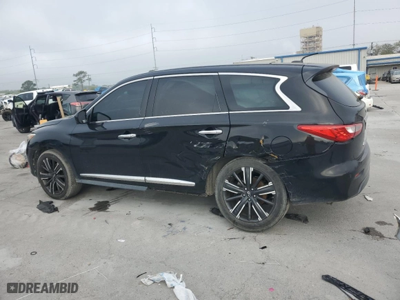 2013 Infiniti JX35 with VIN 5N1AL0MM3DC316663, listed as a Copart auction lot 50519135 with 137,689 mi miles and Salvage Title. Bid and sale history available at carsss.com. Image 2.