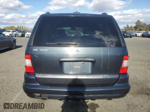 2002 Mercedes-Benz M-Class with VIN 4JGAB54E82A297805, listed as a Copart auction lot 76741804 with 222,776 mi miles and Salvage Title. Bid and sale history available at carsss.com. Image 6.