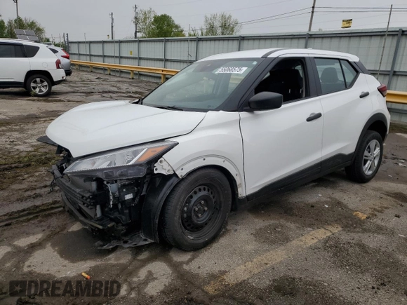 2023 Nissan Kicks S z VIN 3N1CP5BV2PL494540, wystawiony jako Copart lot #55068575 z przebiegiem 26 782 mil mil oraz Szkoda całkowita • Salvage title. Historia ofert i sprzedaży dostępna na DreamBid. Obrazek 1.