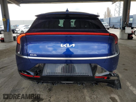 2024 Kia EV6 Wind with VIN KNDC34LA0R5617723, listed as a Copart auction lot 51634055 with 11,902 mi miles and Non Repairable. Bid and sale history available at carsss.com. Image 6.