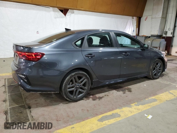 2021 Kia Forte GT-Line with VIN 3KPF34AD5ME273264, listed as a Copart auction lot 58869625 with 32,569 mi miles and Salvage title. Bid and sale history available at DreamBid. Image 3.